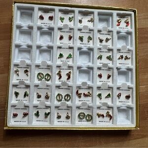 Christmas earrings assorted styles (25 pairs) all new.